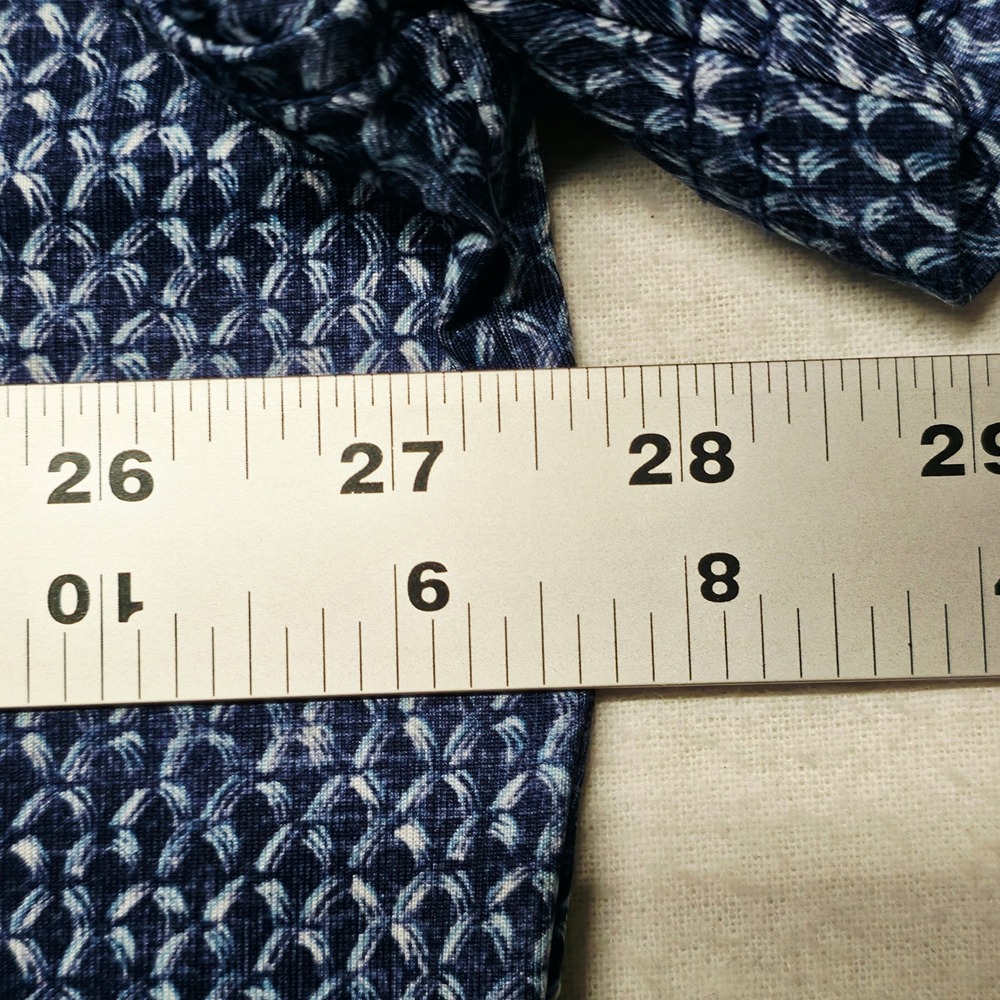 Johnnie-O Polo Shirt Men's XXL Blue Geometric Print UPF 50 Stretch Performance - Picture 4 of 8